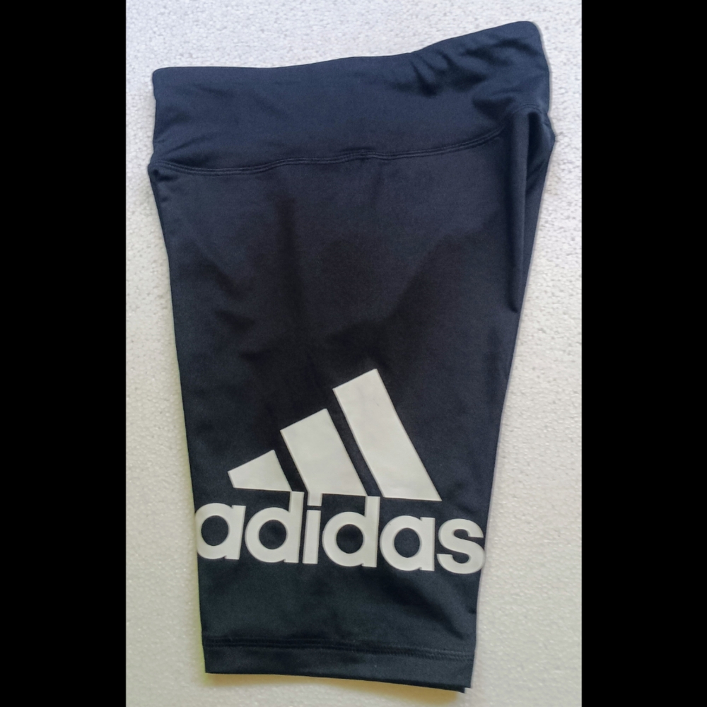 Adidas Black and White Logo Shorts